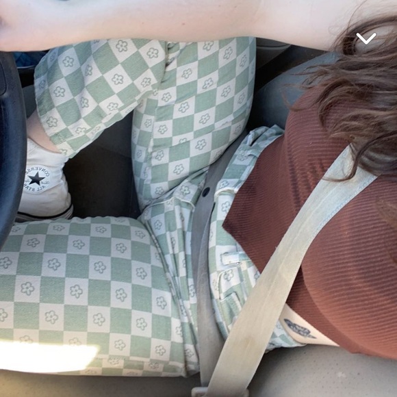 green patterned jeans - Picture 2 of 2